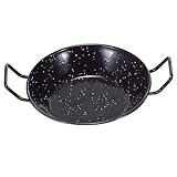 Garcima - La Ideal 170526 - Sartén Honda de Acero, color Negro, 34 cm