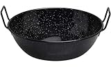 Metaltex - Sarten Honda Esmaltada, Acero Esmaltado. Color Negro 28 cm